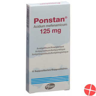 Ponstan Zäpfchen 125mg Kind 6 Stück
