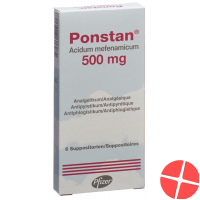 Ponstan Zäpfchen 500mg Erwachsene 6 Stück Ponstan Zäpfchen 500mg Erwachsene 6 Stück