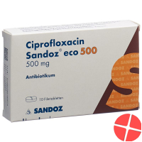 Ciprofloxacin Sandoz 500 mg 10 tablets