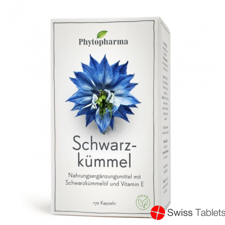 Phytopharma Schwarzkümmelöl Kapseln 500mg 170 Stück buy online