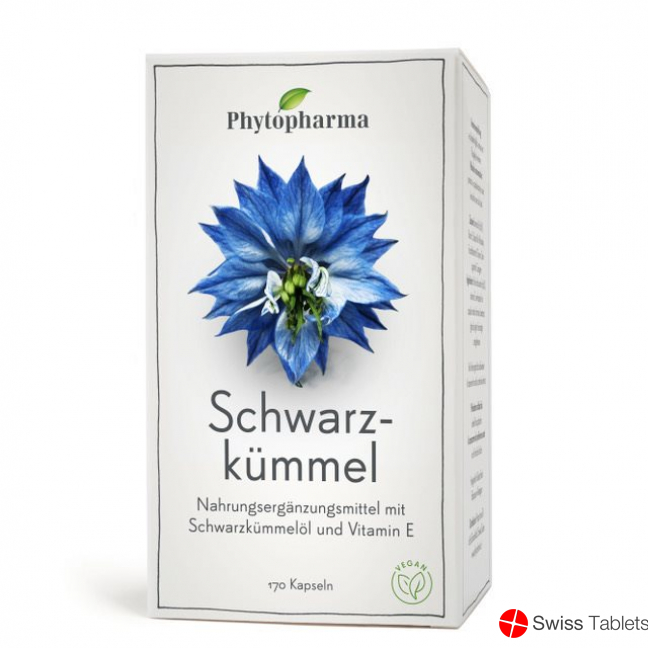 Phytopharma Schwarzkümmelöl Kapseln 500mg 170 Stück buy online