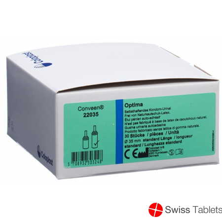 Conveen Optima Kondom-Urinal Selbsthaftend 35/110mm 8cm lang 30 Stück buy online