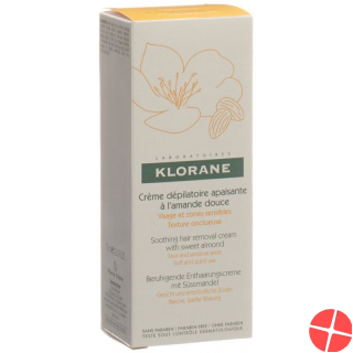 Klorane Beruhigende Enthaarungscreme für empfindliche Zonen 75ml