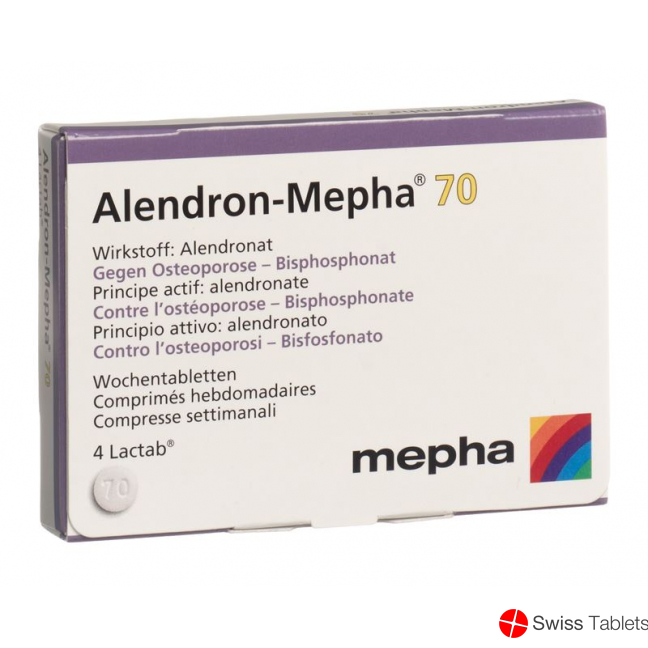 Alendron Mepha 70 Lactabs 70mg 4 Stück buy online