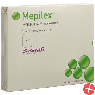 Mepilex Safetac XT 15 x 17 cm 5 pieces foam dressing silicone