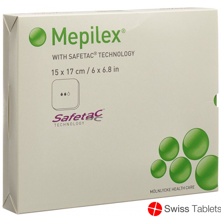 Mepilex Safetac XT Schaumverband 15x17cm Silikon 5 Stück buy online