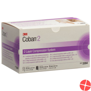 3M Coban2 2-lagen Kompressions-System 1 Set 3M Coban2 2-lagen Kompressions-System 1 Set