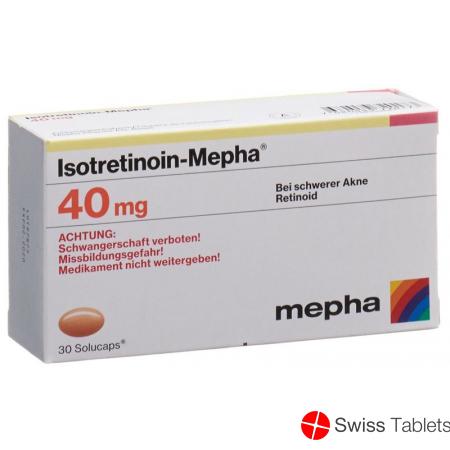Isotretinoin Mepha Solucaps 40mg 30 Stück buy online