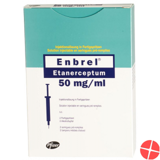 Enbrel Injektionslösung 50mg/ml 2 Fertigspritzen 1ml