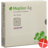Mepilex Ag Schaumverband Safetac 10x10cm Sil 5 Stück