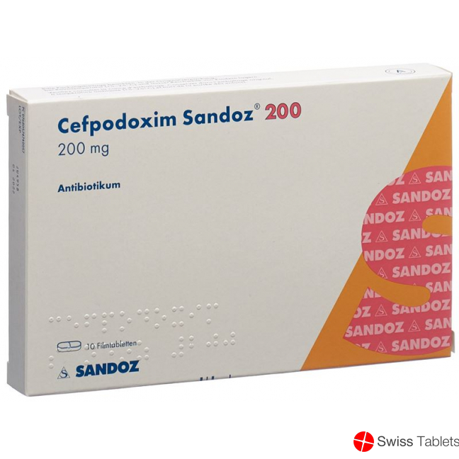 Cefpodoxim Sandoz Filmtabletten 200mg 10 Stück buy online