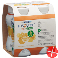 Resource 2.0 Fibre Drink Vanille 4x 200ml
