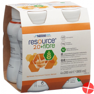 Resource 2.0 Fibre Drink Aprikose 4x 200ml