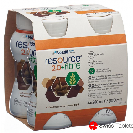 Resource 2.0 Fibre Drink Kaffee 4x 200ml buy online