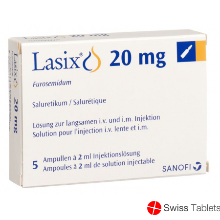 Lasix Injektionslösung 20mg/2ml 5 Ampullen 2ml buy online