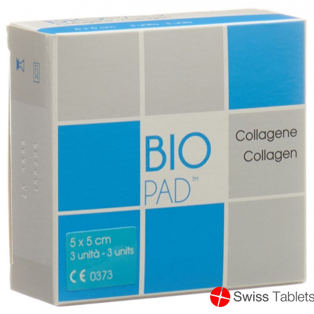 Biopad Collagen Pad Wundauflage 5x5cm 3 Stück buy online