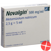 Novalgin 50% Injektionslösung 2.5g/5ml I.m/i.v 5 Ampullen 5ml