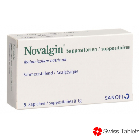 Novalgin Zäpfchen 1g Erwachsene 5 Stück buy online