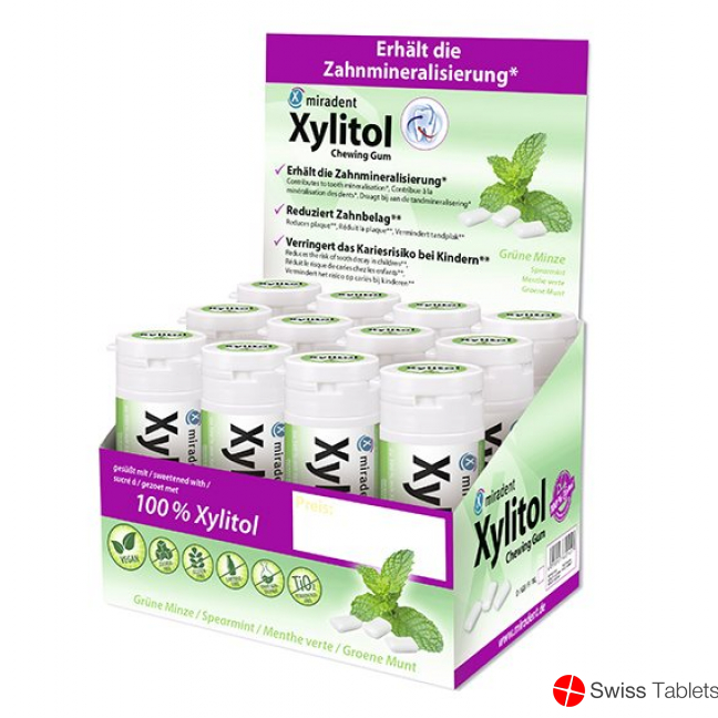 Miradent Xylitol Zahnpflege Kaugummi Spea 12x 30 Stück buy online