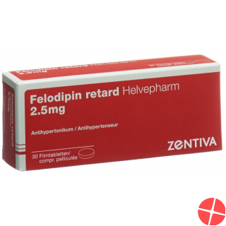 Felodipin Retard Zentiva 2.5mg 30 Stück