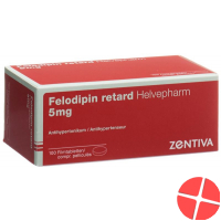 Felodipin Helvepharm Retard Filmtabletten 5mg 100 Stück
