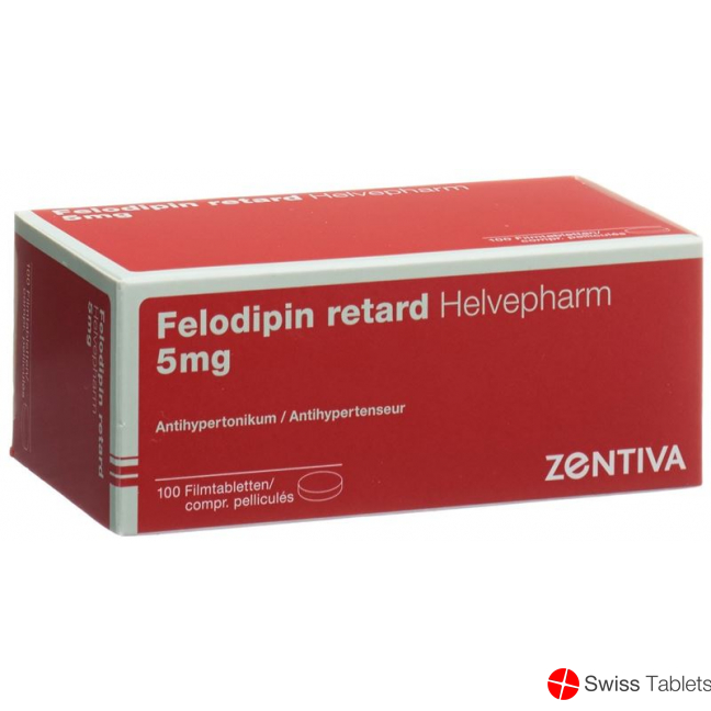 Felodipin Helvepharm Retard Filmtabletten 5mg 100 Stück buy online