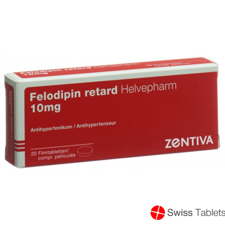 Felodipin Helvepharm Retard Filmtabletten 10mg 20 Stück buy online