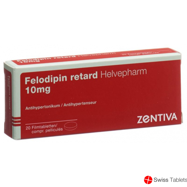 Felodipin Helvepharm Retard Filmtabletten 10mg 20 Stück buy online