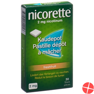 Nicorette Freshfruit 2mg 30 Kaugummi