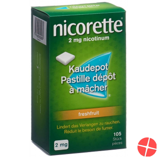 Nicorette Freshfruit 2mg 105 Kaugummi