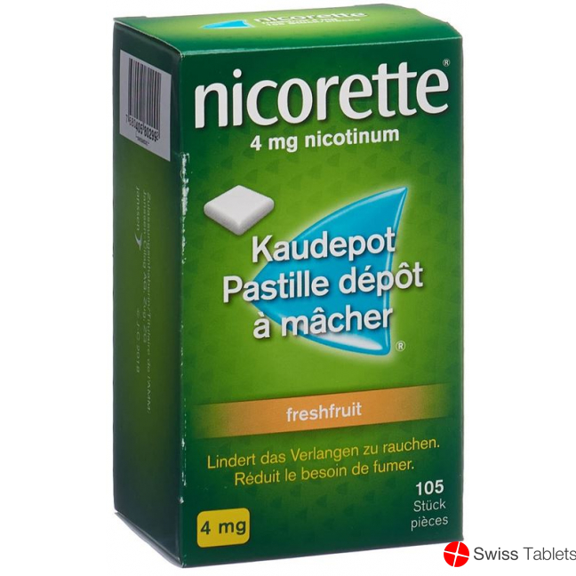 Nicorette Freshfruit 4mg 105 Kaugummi buy online
