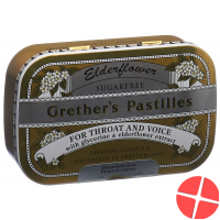 Grether’s Pastilles Elderflower Zuckerfrei Dose 110g