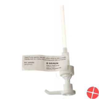 Braun Handpumpe Dosierung ca. 2ml mit Rückschlagventil für 500ml Flasche