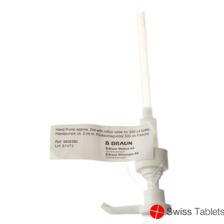 Braun Handpumpe Dosierung ca. 2ml mit Rückschlagventil für 500ml Flasche buy online