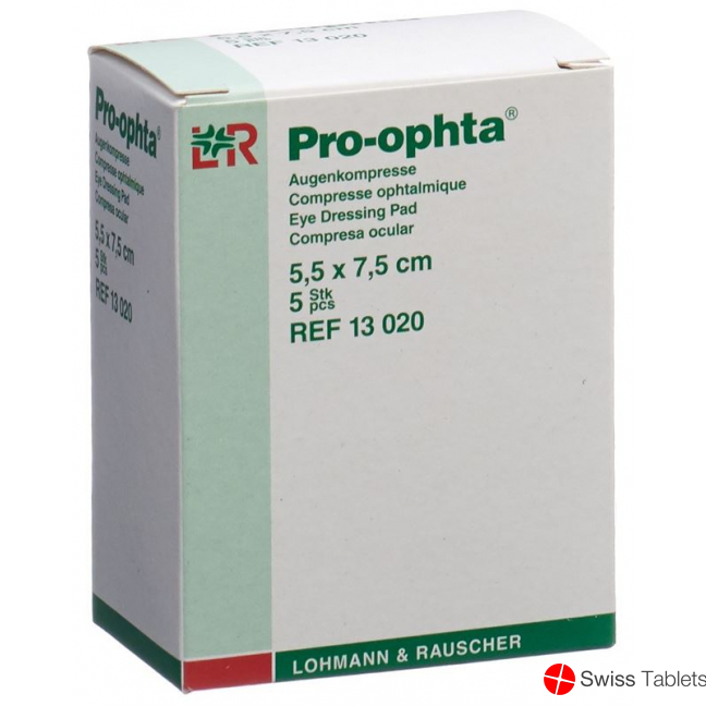 Pro Ophta Augenkomp 5.5x7.5cm Ungeschweisst 5 Stück buy online
