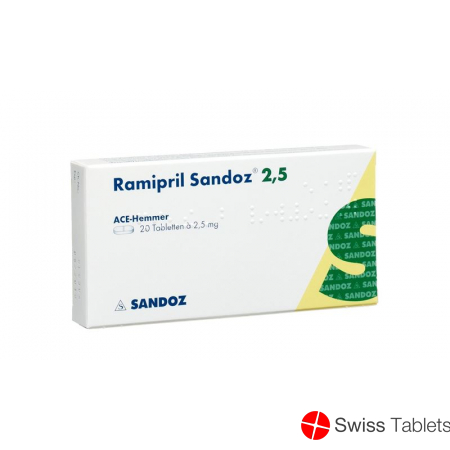 Ramipril Sandoz Tabletten 2.5mg 20 Stück buy online