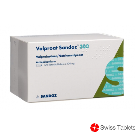 Valproat Sandoz Retard Tabletten 300mg 100 Stück buy online