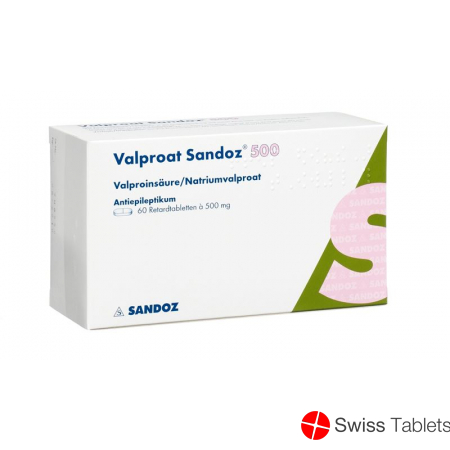 Valproat Sandoz Retard Tabletten 500mg 60 Stück buy online