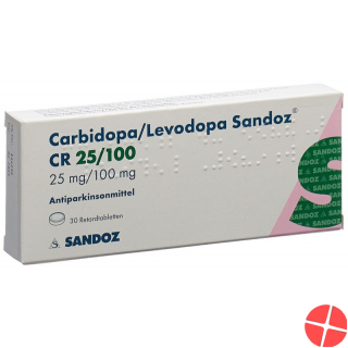 Carbidopa/levodopa Sandoz Cr Tabletten 25/100mg 30 Stück