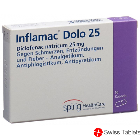 Inflamac Dolo 25mg 10 Kapseln buy online