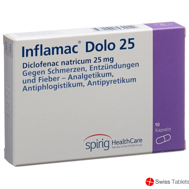 Inflamac Dolo 25mg 10 Kapseln buy online