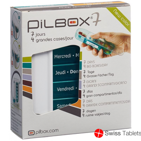 Pilbox 7 Medikamentenspender D/f 7 Tage buy online