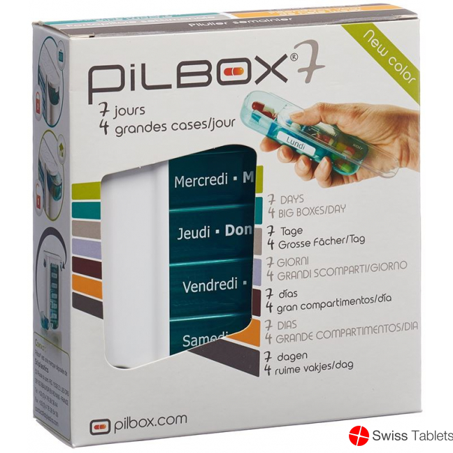 Pilbox 7 Medikamentenspender D/f 7 Tage buy online