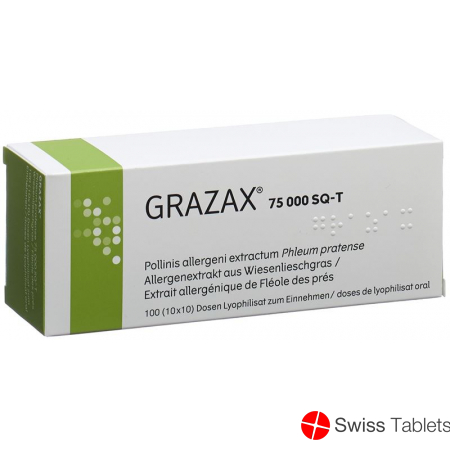 Grazax Lyophilisat Oral 75000 Sq-t 100x1 Dos buy online