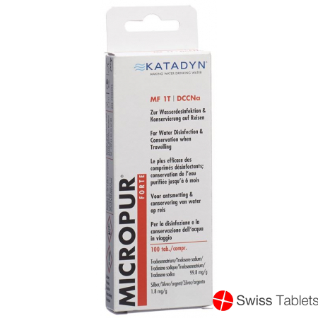 Katadyn Micorpur Forte MF 1T DCCNa 100 Tabletten buy online