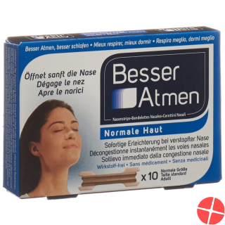 Besser Atmen Nose Strips Beige Normal 10 pieces