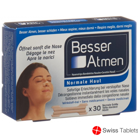 Besser Atmen Nose Strips Beige Normal 30 pieces buy online