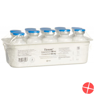 Tienam Trockensubstanz 500mg i.v. Ampullen 10 Stück