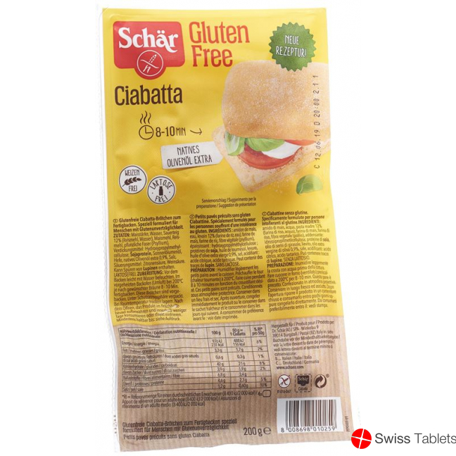 Schär Ciabatta Aufbackbroetchen 4x 50g buy online