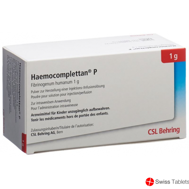 Haemocomplettan P Trockensubstanz 1g i.v. Flasche buy online